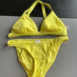 Yellow Bikini Swim Suit
